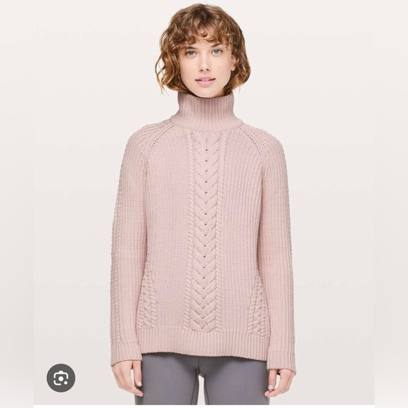 lululemon athletica Sweaters - Lululemon bring the cozy turtle neck cotton blend sweater size 4